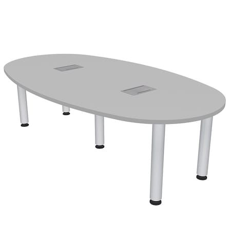 Skutchi Designs 45.25 in W, 84 in L, 29 in H, Engineered Wood Top, Grey H-BOVL-4684-PT-01-EL